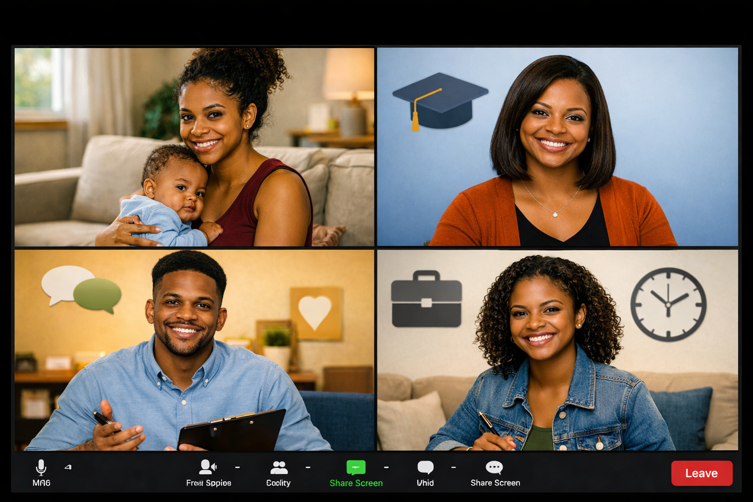 Teen parent support team